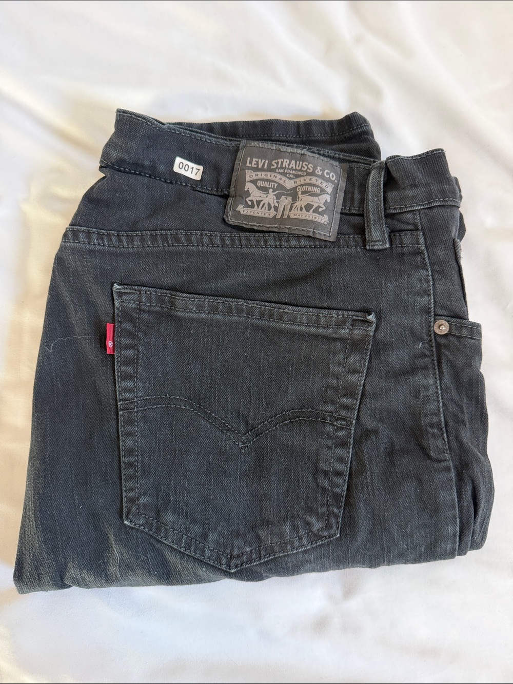 Levi's Men's Black Slim Straight Jeans 34x32